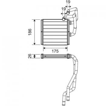 Radiador de calefacción VALEO 811511 - Calefactor eléctrico, potencia ajustable, diseño compacto, fácil de transportar, termostato regulable, seguridad contra sobrecalentamiento