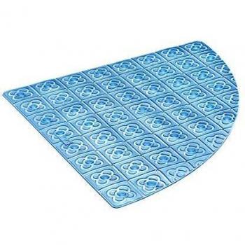 Tatay Alfombra de Bañera Antideslizante de PVC con Ventosas, Resistentes a Moho y Microbios, Anti-Bacteriano, Diseño Barcelona, Azul. Medidas 48 x 48 cm