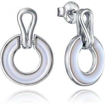 Pendientes Mujer Viceroy Elegant de Plata de Ley con Baño de Rodio y Madre Perla
