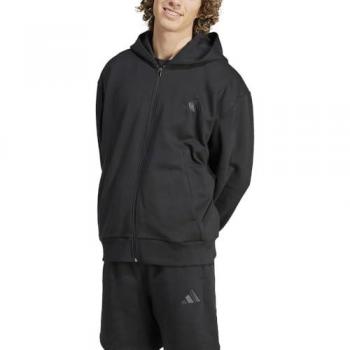 Sudadera con capucha y cremallera adidas All Szn Fleece Negra para hombre (Talla M)