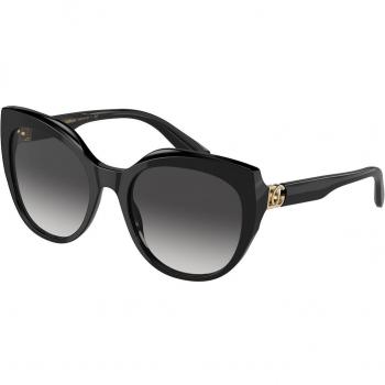 Dolce & Gabbana DG4392F Asian Fit Women's Sunglasses Black Size 56