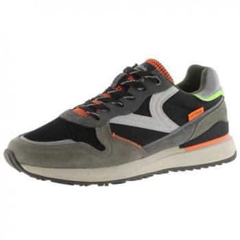 Victoria 1985 LEGGERA Zapatillas deportivas de hombre de nylon con piezas de color y serraje y logotipo retro 8802112 en color negro tamaño 44