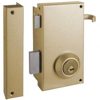 Cerradura Monopunto TS10 Cilindro Fijo Izquierda Dorado