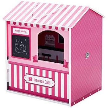 Olivia's Little World Dreamland City Cafe Doll House - Pink/White/Black