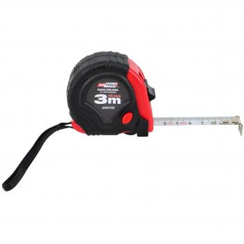 Cinta métrica Awtools retráctil roja y negra 5m x 19mm