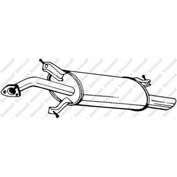 Silenciador trasero BOSAL 235-161 de alta calidad