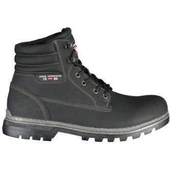 Carrera Urban Contrast Lace-Up Boots - EU44/US11, Black, Male, Size: 11 US, Laced Boot with Contrast Details and Logo Design