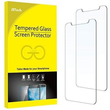 JETech Protector de Pantalla Compatible iPhone 11 y iPhone XR 6,1, Vidrio Cristal Templado, 2 Unidades