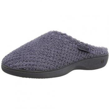 Total Immersion Swimming Popcorn Secret Sole Terry Mule - Zapatillas de estar por casa para mujer, color Grey, talla 38