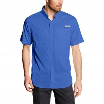 Columbia - Tamiami II S/S Shirt, color azul, talla L