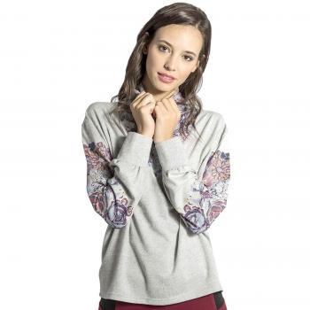 Smash! Hatta, Camiseta de Manga Larga para Mujer, Gris