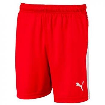 Puma Liga Pantalones Cortos, Infantil, Red White, 116