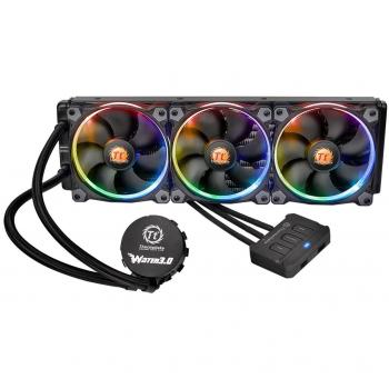 Thermaltake Water 3.0 Riing RGB 360 - Refrigeración líquida AIO, Color Negro