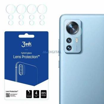 Pack de 4 protectores de cámara para Xiaomi 12 / 12X - Cristal flexible 7H Imak transparente