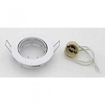 Foco Empotrable Redondo Fijo Blanco 230V para Lámparas GU10 DIKF230/BI/SL