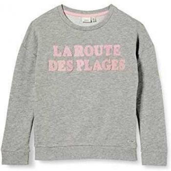 NAME IT Nkfdplages LS Swe UNB Sudadera, Grey Melange, 158-164 para Niñas
