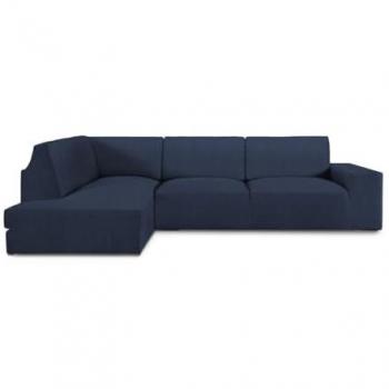 Funda Chaise Longue con respaldo izquierda bielástica Roc Azul 110 x 120 x 500 cm