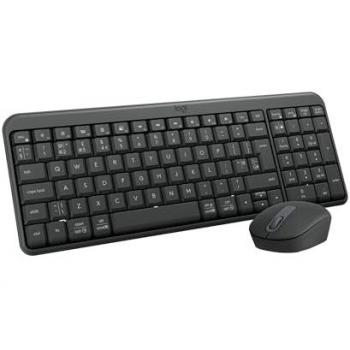 Combo Teclado y Ratón Inalámbricos Logitech MK250 Bluetooth QWERTY Español Negro