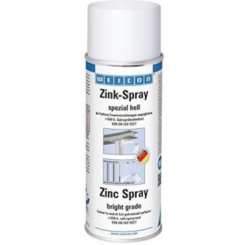 Spray de Zinc WEICON 400 ml Especial Claro - Protección Anticorrosiva y Resistente al Calor