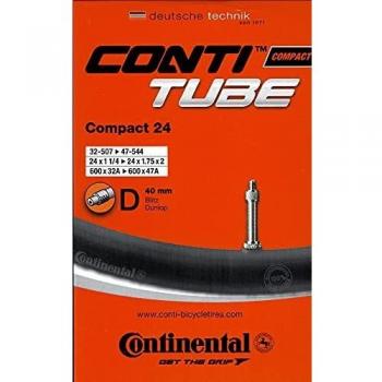 Continental Luftschlauch-Fahrrad Compact 24 cámara de Aire, Unisex, d40, 32/47-507/544