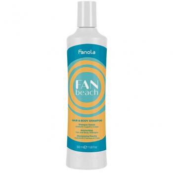Champú-Gel Fan Beach 350ml - Fanola, tipo de producto: champú y gel para cabello y cuerpo, características: fórmula 2 en 1, ideal para uso diario, proporciona limpieza suave, deja la piel y el cabello