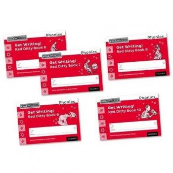 Libros de Escritura RWI: Get Writing! Paquete Mezclado de 5 Libros Ditty Rojos (Niveles 6-10)
