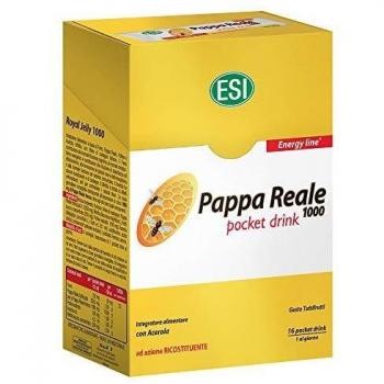 ESI - Jalea Real 1000 Pocket Drink, Complemento Alimenticio - 16 Unidades