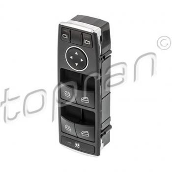 Interruptor elevalunas lado del conductor borde cromado TOPran 409 629 para Mercedes Benz Clase C Berlina, E GLK