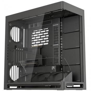 Caja Midi-Tower HAVN HS 420 VGPU - E-ATX, Vidrio Templado, Cable Riser PCIe 5.0 - Negro