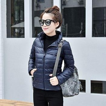 WJP mujeres ultra ligero de la chaqueta poco voluminoso abajo Outwear amortiguar por la chaqueta W-2787
