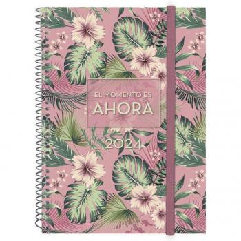 Finocam Design Collection E10 Semana Vista Horizontal 2024 Espiral Multicolor Multilingüe 155x212 mm