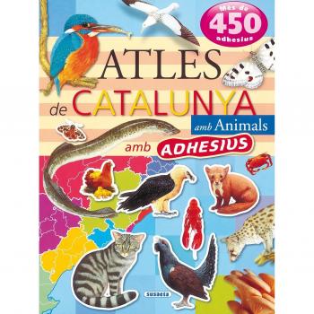 Atles de Catalunya amb animals amb adhesius