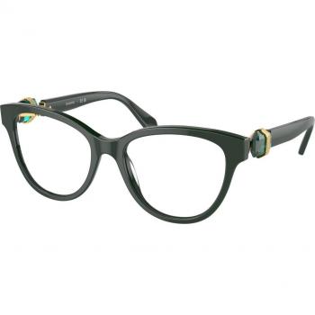 Swarovski SK2004 1026 Women's Cat Eye Eyeglasses Green Size 52 - Blue Light Block Available