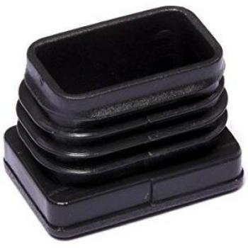 Brinox B75835N Contera Interior Rectangular, Negro, 15 x 20 mm, Set de 50 Piezas