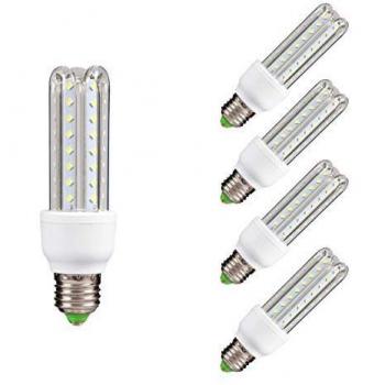 Bombilla LED 3 Tubos 7W 600 lm E27 4200K luz neutra (Pack de 5 unidades)
