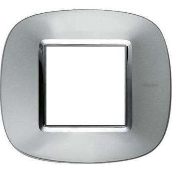 Bticino Axolute Hb4802Xc - Ax-Placa 2M Alum Pulido