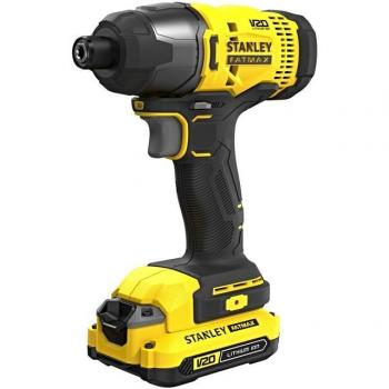 Atornillador de impacto Stanley V20 165Nm 2x1,5Ah con maletín SFMCF800C2