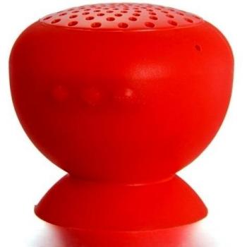 Altavoz Bluetooth con Ventosa Impermeable Manos Libres Ducha Rojo