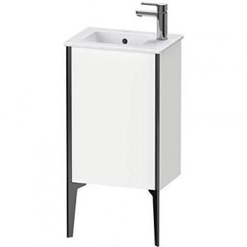 Módulo de Lavabo Vertical Duravit XViu 41x29x59,4cm, 1 Puerta Derecha, Negro Mate/Blanco Mate