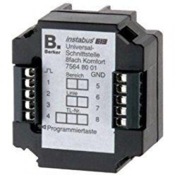 Berker 75648001 Universalschnittstelle 8fach Komfort Up KNX schwarz