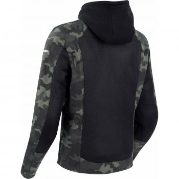 Bering Chaqueta de Moto Zenith Negro-Camuflaje Textil, Talla 3XL, Color Negro y Gris