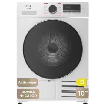 Secadora Evvo 10 kg Bomba de Calor S10, Clase Energética D, Airfresh, Sensor de Humedad, Antiarrugas, Inicio Diferido, Color Blanco