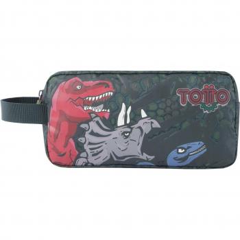 Estuche Escolar Totto T-Rex con Doble Compartimento