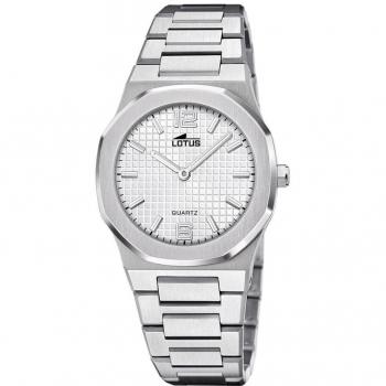 Reloj Lotus Excellent 18843/2 de Mujer con Esfera Plateada y Correa de Acero Plateado