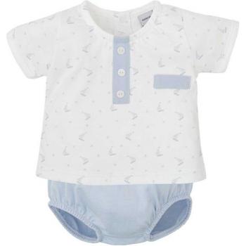 Conjunto de bebé niño en color arena 100% algodón