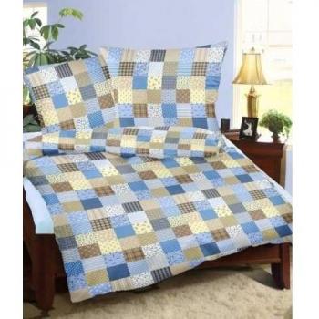 De cama de cloqué fabricado en 100% algodón Patchwork patrón de costura para azul, 100 % algodón, azul, 155 x 220 cm