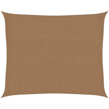 Toldo de vela gris taupe HDPE 160 g/m² 2,5x3 m