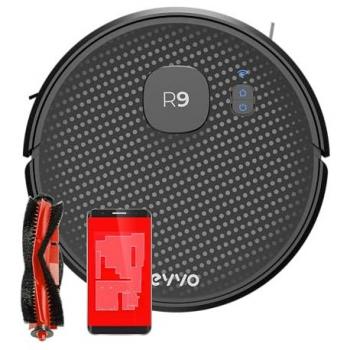 Robot Aspirador EVVO R9 con Tecnología Láser, Navegación Ultra-precisa, 3000 Pa de Succión, Autonomía de 110 Minutos, Control por Aplicación Móvil, Funciones de Aspirar,