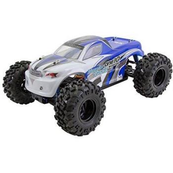XciteRC 30331000 - Control Remoto RC Monster Truck 4WD Brushless Car one10, Azul