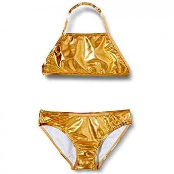 NAME IT Nkfzuala Bikini Juego, Gold Colour, 146-152 para Niñas